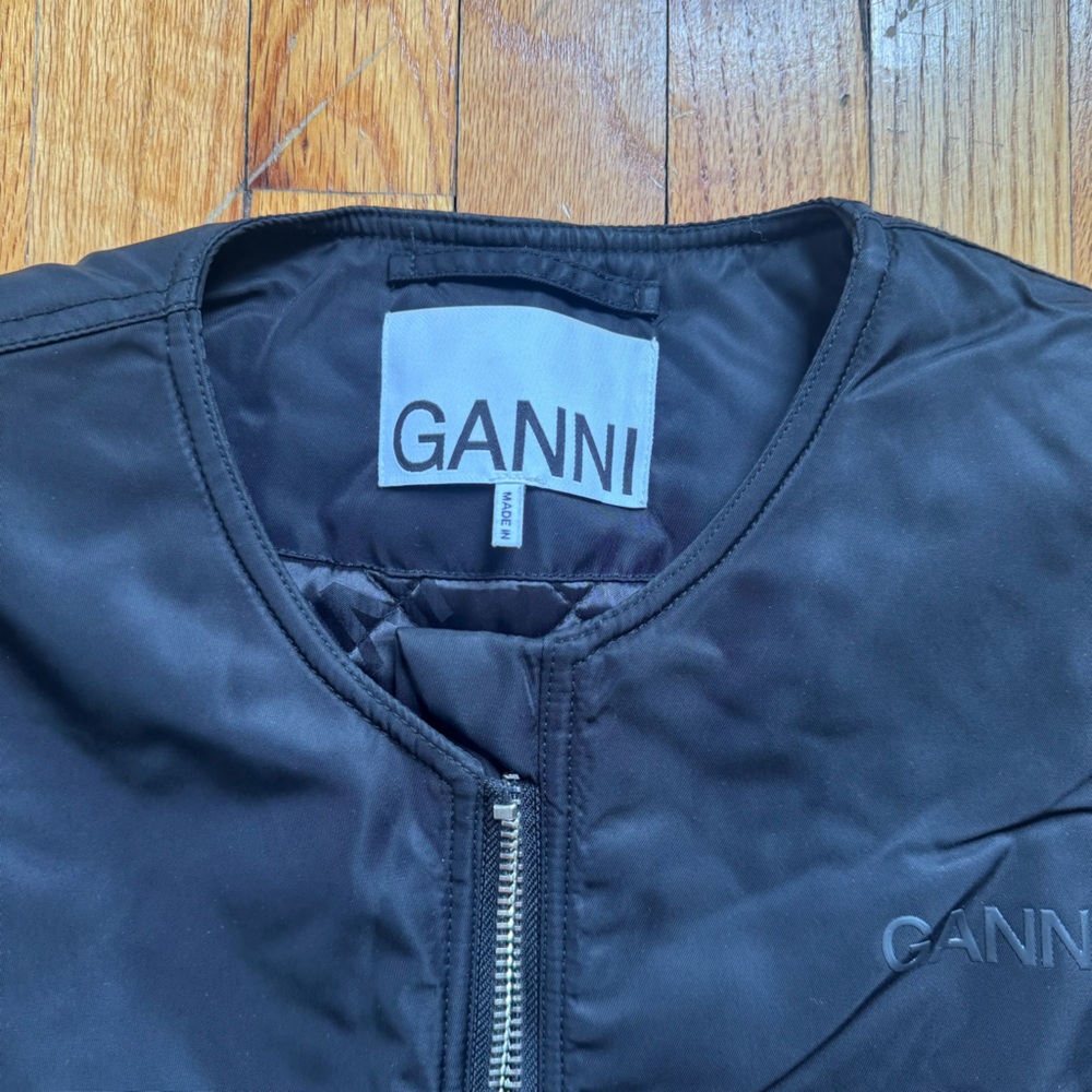 GANNI Nylon Bomber Jacket - Picture 9 of 9
